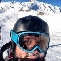 unterwegs im Skigebiet oberhalb von Champoussin in der Schweiz
