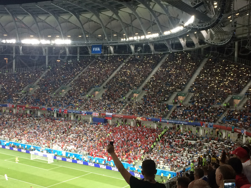Im Stadion von Wolgograd - Fußball-WM 2018 - England vs. Tunesien